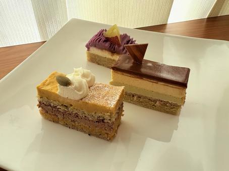 秋の味覚スイーツプレート 秋の味覚スイーツプレート スイーツ,ケーキ,デザートの写真素材