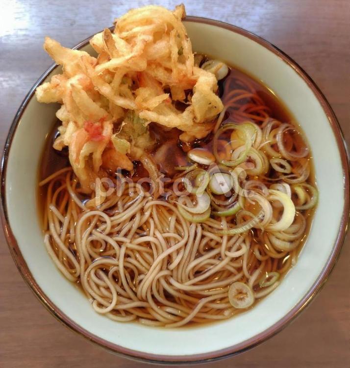 かき揚げそば かき揚げ,かきあげ,天ぷらの写真素材