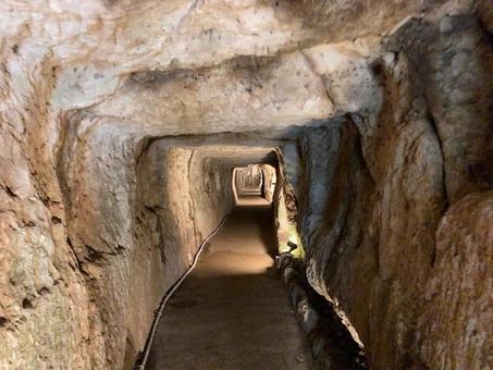 石見銀山・龍源寺間歩 龍源寺間歩,間歩,史跡の写真素材