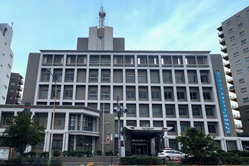 警視庁 戸塚警察署　東京都新宿区 戸塚警察署,警視庁,建物の写真素材