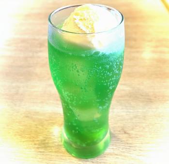 クリームソーダ クリームソーダ,ソーダ,ジュースの写真素材