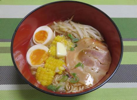 Photo, corn butter ramen, home ramen, corn, 