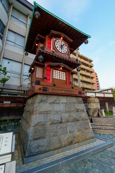 Photo, ehime prefecture, matsuyama, road after the hot springs, 