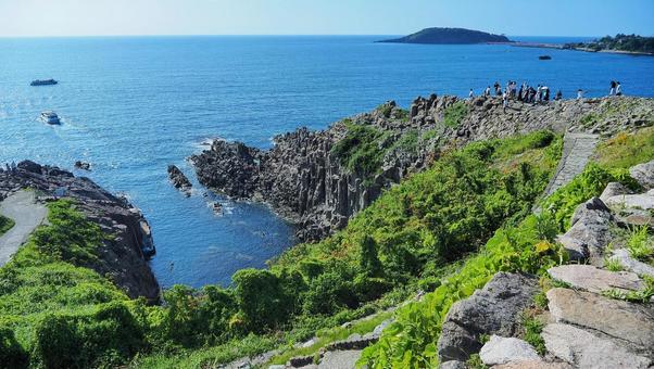 東尋坊 東尋坊 東尋坊,海,絶壁の写真素材