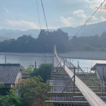 長い吊り橋 長い吊り橋の写真