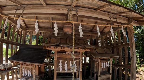 埼玉県秩父市荒川白久　白久神明社　摂社 埼玉県,秩父市,拝殿の写真素材