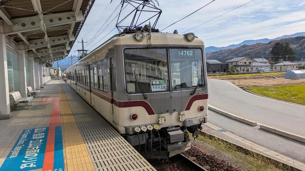 富山地方鉄道　車両 富山地方鉄道,車両,鉄道の写真素材