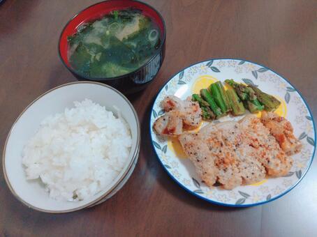 トンテキ定食 トンテキ,食べ物,フードの写真素材