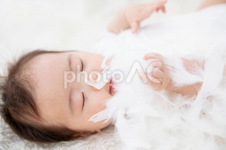 赤ちゃんのイメージ 赤ちゃん,お昼寝,眠るの写真素材