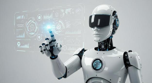 AIとロボットのデジタル制御の写真