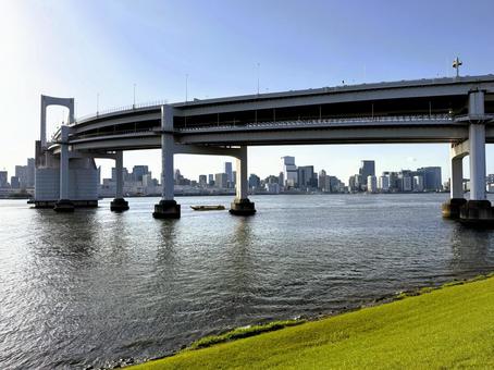 2025年春 昼間の東京お台場の風景 2025年春 昼間の東京お台場の風景 都心,さわやか,りんかい線の写真素材