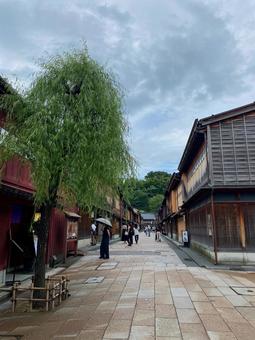 ひがし茶屋街 ひがし茶屋街 ひがし茶屋街,風情,弁柄塗りの写真素材