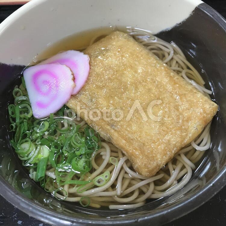 きつねそば きつねそば,そば,日本蕎麦の写真素材