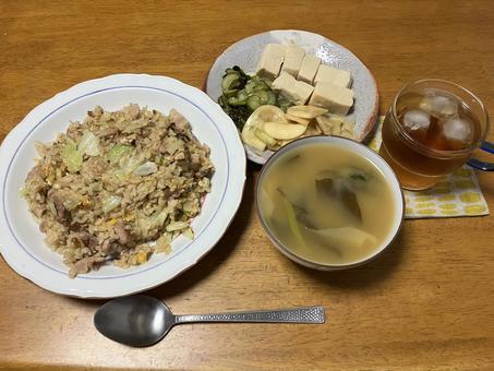 自炊メシ 自炊メシ ごはん,自炊,おうちごはんの写真素材