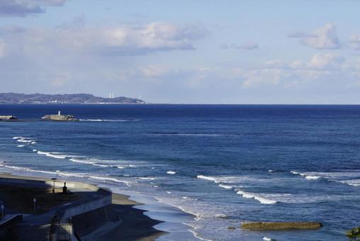 Ocean, sky, a wave beach, wave, JPG