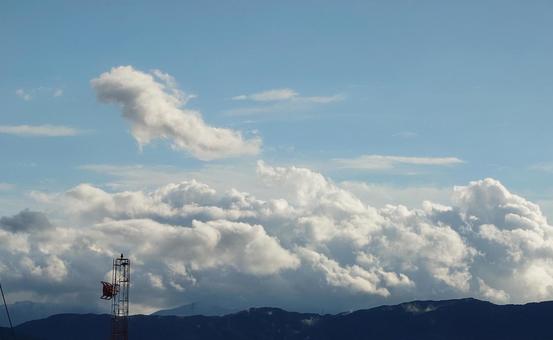 景色と雲 景色と雲の写真