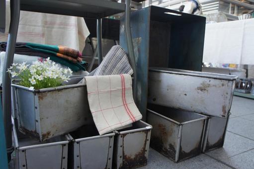 飾り缶 缶,雑貨,ヴィンテージの写真素材