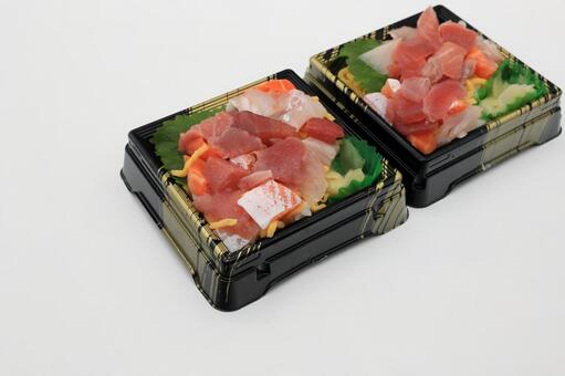 ばらちらし丼（魚屋さんの鮨） ばらちらし丼,鮨,ちらし鮨の写真素材