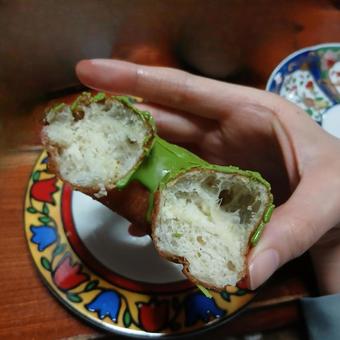 Photo, donut, matcha, sweets, 