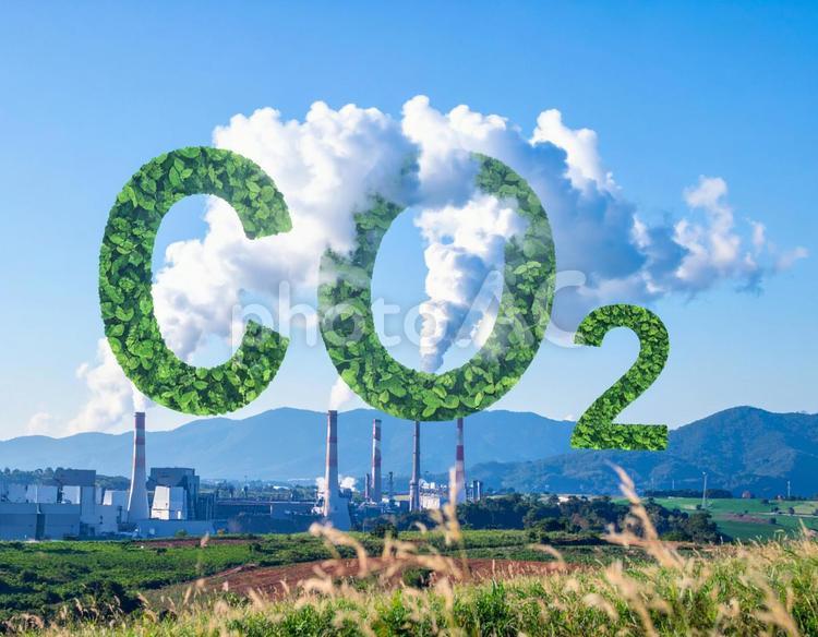 二酸化炭素イメージ 二酸化炭素,co₂,地球温暖化の写真素材