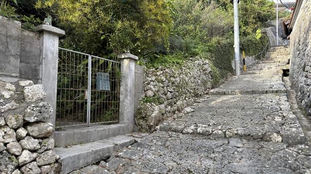 沖縄　那覇　首里　金城町石畳道 沖縄,那覇,首里の写真素材