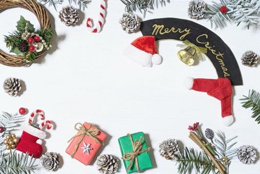 クリスマスのフレーム クリスマス,フレーム,メリークリスマスの写真素材