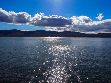 Whirlpool on the lake surface, JPG