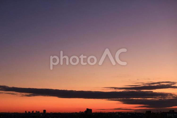 朝焼け　日の出　dawn  朝焼け,夜明け,朝焼け雲の写真素材