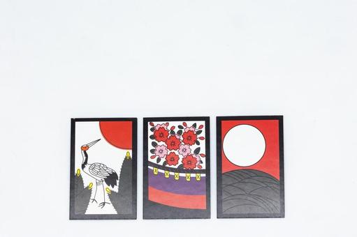 花札の役の三光 花札の役の三光 日本,カードゲーム,花札の写真素材