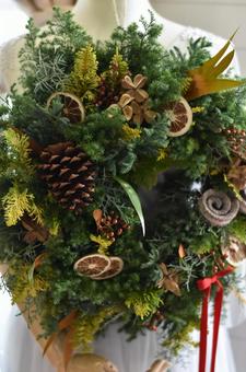 クリスマスリース クリスマスリース クリスマス,クリスマスリース,12月の写真素材