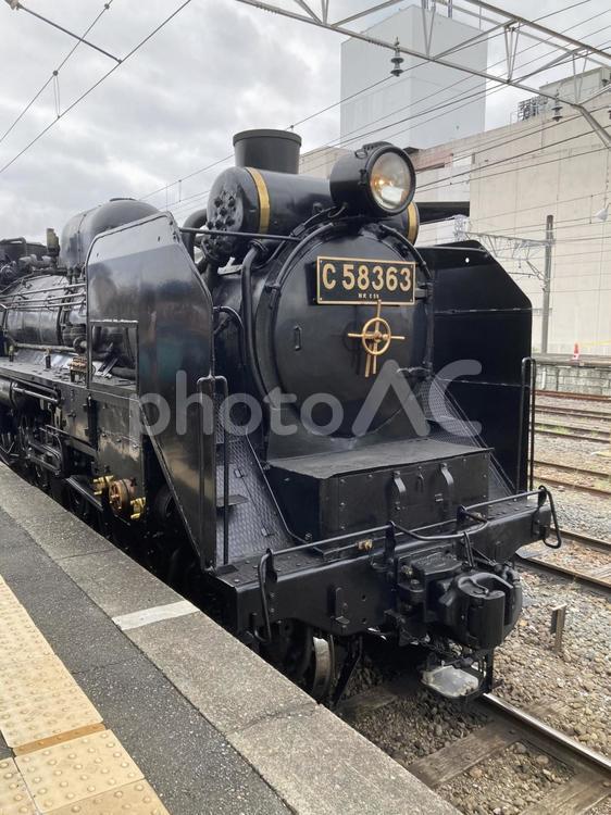 C58形蒸気機関車の雄姿 秩父鉄道,蒸気機関車,列車の写真素材