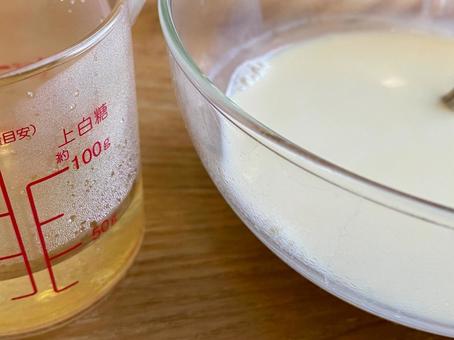 豆花を家庭で手作り 台湾料理,家庭料理,美味しいの写真素材