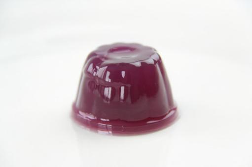 ぶどうゼリー おやつの写真