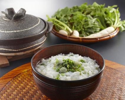 春の七草 春の七草 七草粥,七草,七草がゆの写真素材