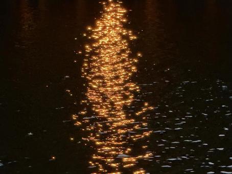 Photo, light, water surface, to be reflected, 