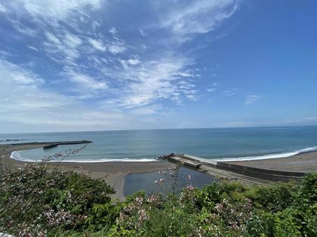 砂浜と青空 砂浜と青空の写真