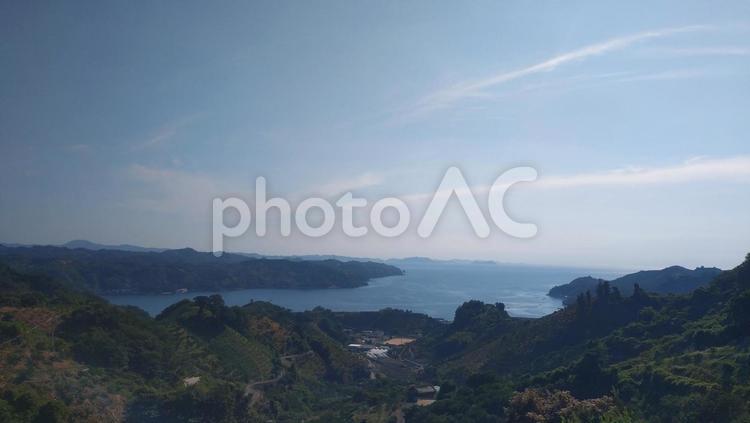 山と海 風景,景色,自然の写真素材
