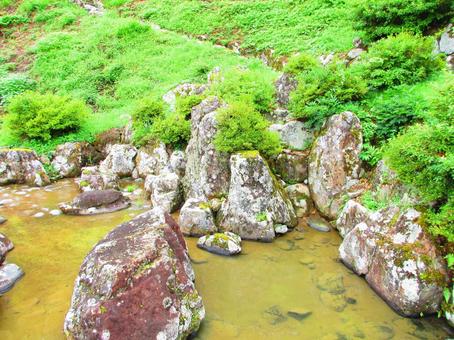 福井県-一乗谷朝倉氏庭園-朝倉館跡庭園 福井県-一乗谷朝倉氏庭園-朝倉館跡庭園 一乗谷,朝倉氏庭園,朝倉館跡庭園の写真素材