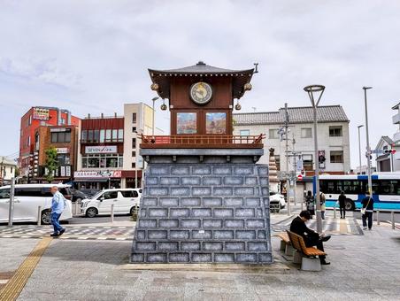 JR成田駅東口広場の成田からくり時計 JR成田駅東口広場の成田からくり時計 成田駅,成田からくり時計,千葉県の写真素材