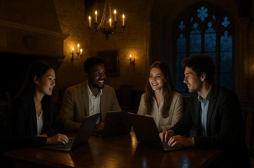 キャンドル灯る夜の会議 キャンドル灯る夜の会議の写真