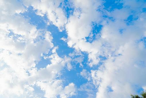 Blue sky and clouds, sky, cloud, clear weather, JPG