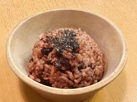 黒米入り酵素玄米 ごはん,酵素玄米,玄米の写真素材