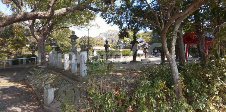 石灯籠-駕与丁公園 石灯籠,樹木,自然の写真素材
