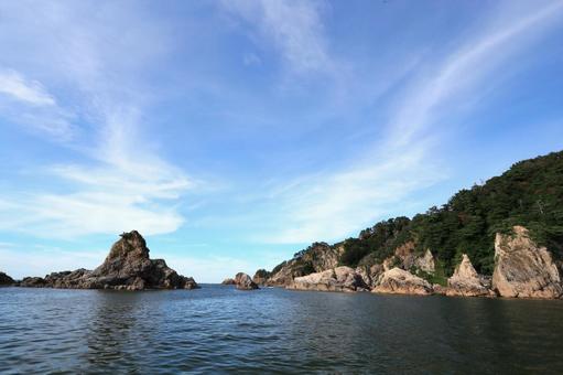笹川流れ・獅子岩(新潟県村上市) 笹川流れ・獅子岩(新潟県村上市)の写真