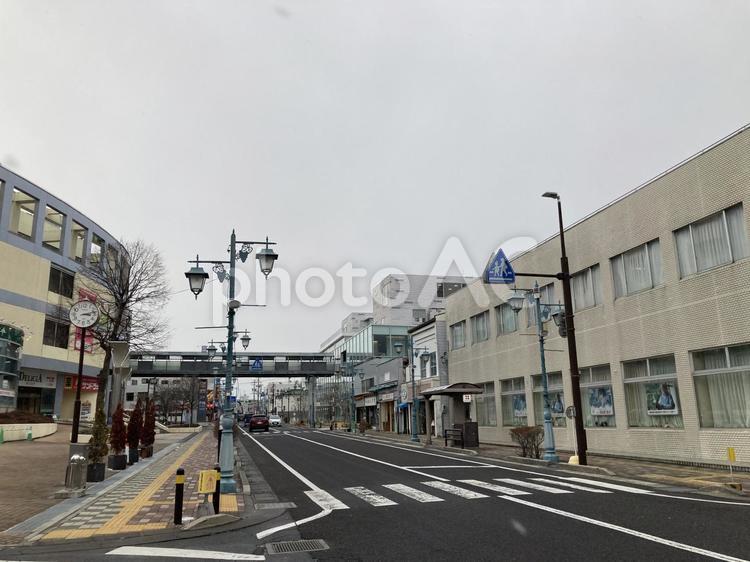 長野県塩尻市大門商店街 商店街,商店,道路の写真素材