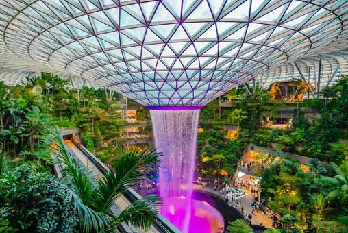 【シンガポール】ジュエル チャンギ空港 シンガポール,ジュエル,チャンギ空港の写真素材