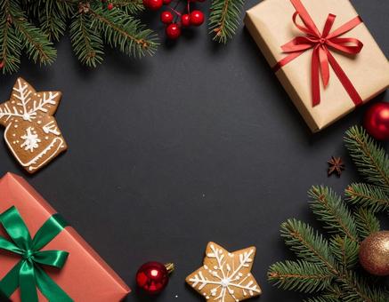 クリスマスのテキストスペース クリスマスのテキストスペースの写真