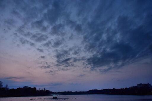 Sky landscape, cloud, sky, sunset, JPG