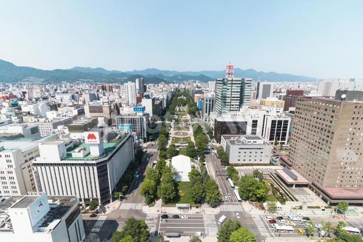 北海道 札幌 大通公園 展望 アジア,ランドマーク,一望の写真素材