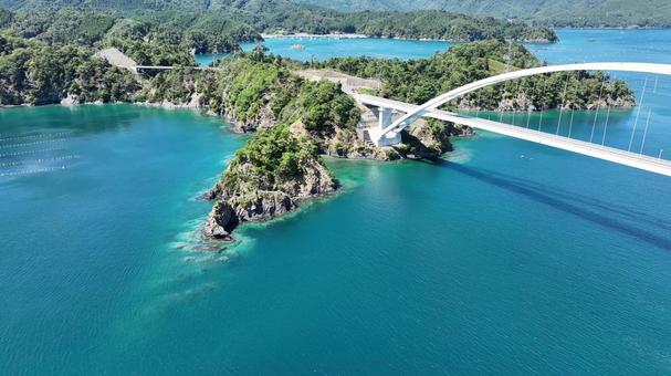 出島大橋 出島大橋 出島大橋,女川,大橋の写真素材